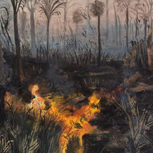 Burning the Forest – Art Gallery – Hampton London Artist Jennifer Brown