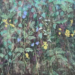 Hedgerow Painting – Art Gallery of Hampton London Artist Jennifer Brown
